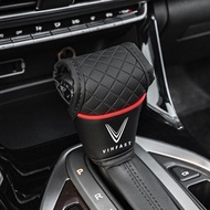 Vinfast Car Shift Handle Cover Leather Shift Knob Cover Car Gear Sticks Sleeve Gear Lever Decor Prot