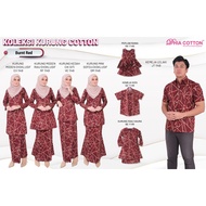 [DHIA] RAYA2024 Burnt Red 1149 - Baju Kurung Sedondon Ibu dan Anak | Baju Kurung Moden| Kedah| Riau| Mini by Dhia Cotton