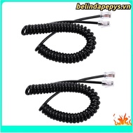 2X 8pin Microphone Cable Cord for  Mobile Radio Speaker Mic HM-98 HM-133 HM-133v HM-133s DTMF