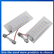 【octavia】2Pcs White LED Number License Plate Light Lamp 18 SMD 3528 for E53 X5 1999-2003 E83 X3 03-1