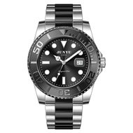 JUNYU Fully Automatic Water Ghost Trend Luminous Waterproof Mens Watch Stainless Steel Strap Butterf