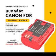 2400 mAh LP-E6NH แบตเตอรี่กล้อง Canon LPE6NH / LPE6NH) ( 80D / 5D Mark II / 6D / 7D Mark II / EOS R 