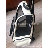 🚓Double-Shoulder Double-Wheel Trolley Bag Pet Cat Dog Cage Pet Luggage Air Bag Pet Trolley Bag in Stock