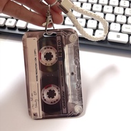 {Retro Audio Tape} Card Holder Trendy Portable ID Student Bus Subway Access Control Card Holder Bus 