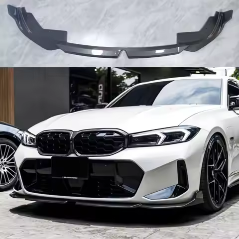 Front Bumper Lip Spoiler Diffuser Splitters M Performance For BMW 3 Series G20 G21 LCI M Sport 320i 