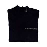 Calvin Klein Men's Turtleneck Jeans Long Sleeve Black CK Logo
