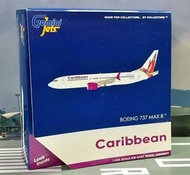 GeminiJets 1:400,飛機模型,Caribbean Airways 加勒比航空 B737 MAX8,GJBWA2121