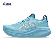 ASICS Women GEL-NIMBUS 27 Running Shoes in Stillwater/Cream ASICS Running Shoes