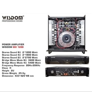 Power Amplifier Wisdom MX1200 MX 1200 2 channel