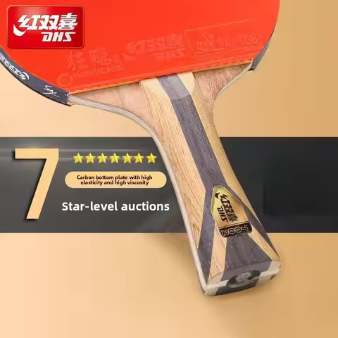 DHS Ma Long 5 6 7 8 9 Stars Table Tennis Racket Ping Pong Blade Offensive Pimples in Rubbers Hurrica