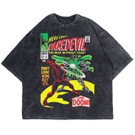 Patternmerch "Daredevil dont look now" Oversize T-shirt | Washed tee | Vintage T-SHIRT