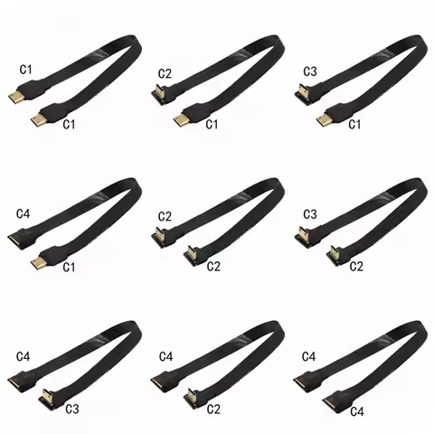 5CM 10CM 15CM 20CM 50CM 1M Mini HDMI high-definition HDMI elbow camera, soft video cable camera, aer