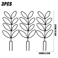 3Pcs Leaf Shape Plant Trellis Climbing Plant Support Horticultural Pot Stand Fixing Support Pole Flo