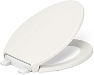 Kohler K24495-A-96 Border Elongated Closed-Front Toilet Seat with Soft Close and Quick Release Biscu