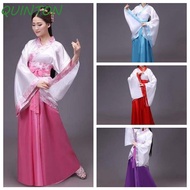 QUINTON Chinese Hanfu Skirt, Chinese Cloth Oriental Fairy Princess Chinese Ancient Dress, Colorful O