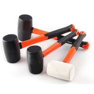 Q2【P.C.H】-FINDER Rubber Hammer Round Non-Slip Handle Tile Hammer Household Wear-Resistant Decoration