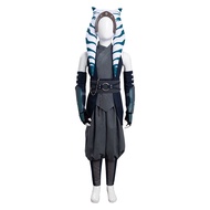 Kids Girls Ahsoka Tano Costume Halloween Cosplay Full Set Outfit for Child,Large
