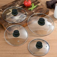 Pot Lid Tempered Glass Lid Stainless Steel Wok Lid Frying Pan Lid Universal Wok Lid Non-Stick Pan Lid