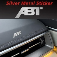 10pcs 3D Metal Waterproof Car Logo Emblem Decal Car Exterior Accessories For Abt RS6 RS7 RSQ8 R8