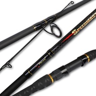 Fiblink Surf Spinning Fishing Rod 2 Piece/4 Piece Carbon Fiber Portable Travel Spinning Rod (9-Feet 