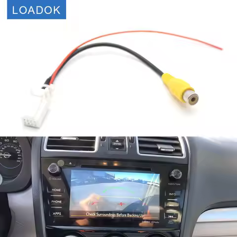 8 Pin Reversing Camera Vedio RCA Connection Convertor Cable Adapter For Subaru Forester 2012-2015 PR