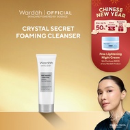 [NEW YEAR SALE] Wardah Crystal Secret NMF Amino + AHA PHA Foaming Cleanser 100ml – Gentle & Brighten