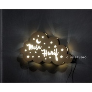 CUSTOM cloud night light | Decorative ornaments | LED cloud wall lamp | Children's night light
