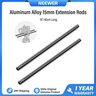 NEEWER 15mm Extension Rods Thanh nối dài (dài 16"/40cm gói 2) thanh nối dài bằng hợp kim nhôm cho hệ