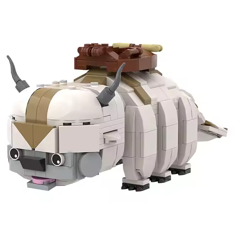 MOC The Last Airbender Movie Flying Bull Building Blocks Model Classic Movie Avatar The Last Airbend