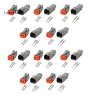 DT 2-Pin Waterproof Electrical Connector DT06-2S DT04-2P Inlet Air Temperature Sensor Plug with Roun
