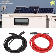 GORROS  Extension Cable, 4mm² Diameter 12AWG Wire  Panel Wire, Waterproof Black 3 Meter + Red 3 Mete