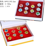 Anime Peripheral Akatsuki ring Uchiha Itachi Ring Cosplay Props Naruto Ring Set[dss]