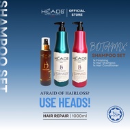 HEADS Botamix Shampoo Set for HairLoss Dandruff Repair Damage Oily Scalp Sensitive Scalp (1000ml)