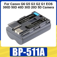 BP-511A BP511 Battery 2000mAh Rechargeable Batteries for Canon G6 G5 G3 G2 G1 EOS 300D 50D 40D 30D 2