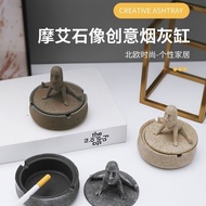 Yoga Moai Cylinder Easter Island Stone Man Unique Cylinder with Cover