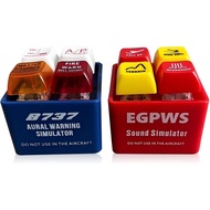Pilot And Crew Alert Keychain EGPWS Warning Sound Simulator Aviation Cockpit Safety Button With Brig