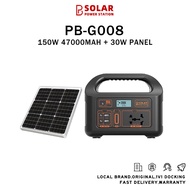 PB solar Power Station 220V-250V Portable With Solar Panel Charging (150W/144WH/47000mAh)