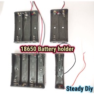 18650 Battery Holder with wire, Battery Slots 1s/2s/3s/4s