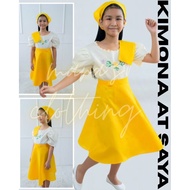 yellow kimona att saya plain buwan ng wika costume for kids