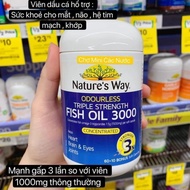 Dầu cá Nature’s Way ODourless Triple Strength Concentrated Fish Oil 3000