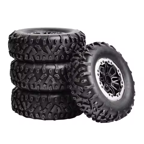 4pcs 64mm Soft Tire Wheel for MN D90 MN98 MN99S WPL C14 C24 C34 B14 B24 LDRC P06 LD1297 LD1299 RC Ca