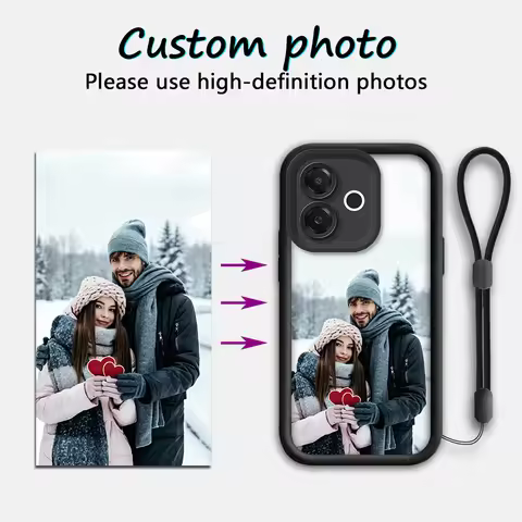 Customized Photo of Hanging Rope anti Fall Phone Case for Oppo A3/A5/A6/AX7/A9/Pro/X/T/4G&5G