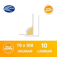 Kertas Sticker Chromo Glossy Ukuran PLANO 70 Cm x 108 Cm 10 Lembar By LINTEC ( 700 Mm x 1080 Mm ) 10