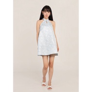 Icy Bloom Oriental Qipao in Blue