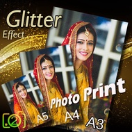 Glitter effect photo print@ A3/A4/A5 # cuci gambar#6R#8R#12R