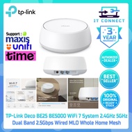 TP-Link Deco BE25 BE5000 WiFi 7 System 2.4GHz 5GHz  Dual Band 2.5Gbps Wired MLO Whole Home AI Mesh