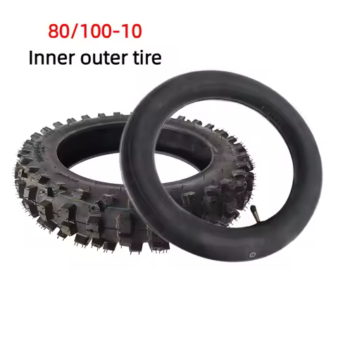 Hot selling 80/100-10 3.00-10 Motorcycle Wheel Pit Dirt Bicycle Rear Tire Tube Tire Off road Racing 