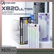 ATTACK SHARK X820Ultra Three-Mode Sealed Mechanical Keyboard 75% Mechanical Keyboard  ATTACK SHARK X