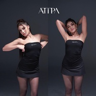 Atipashop-LOGO LIMITED ICE TUBE Embroidered Top Tube Top Tube Top with Pad Tube Top Plus Size Tube T