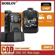 BOBLOV IP68 B4K5 HD 4K สวมใส่ร่างกาย Polic กล้องกันน้ำพร้อมการมองเห็นได้ในเวลากลางคืน GPS 3200Mah 25